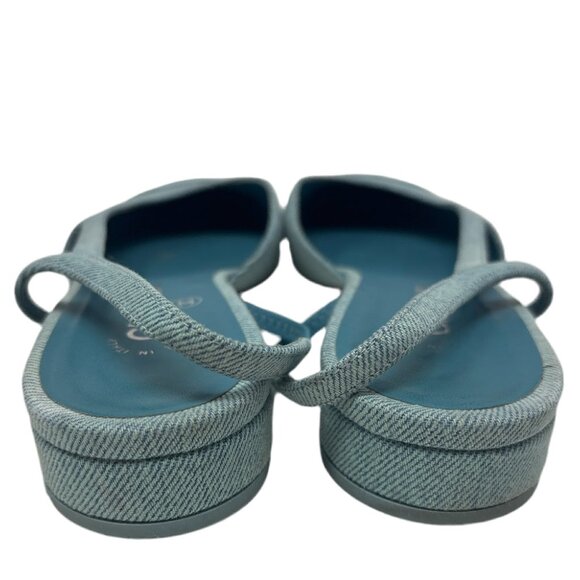 CHANEL - Blue Denim Slingbacks - size 38.5 - Picture 5 of 6